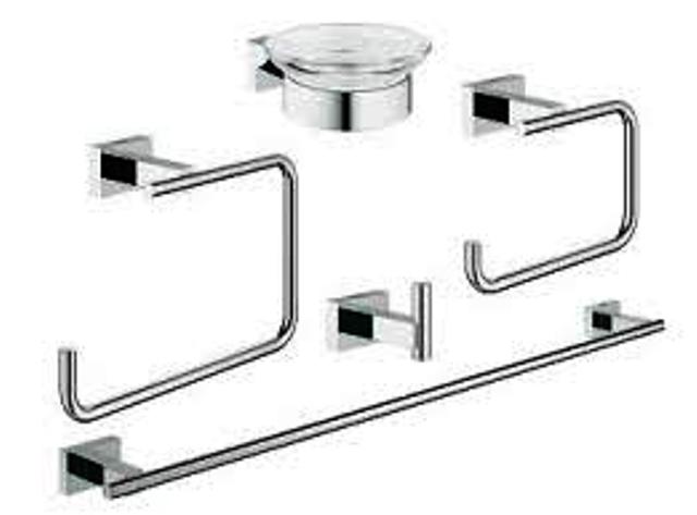 GROHE ESSENTIAL  CUBE NEW σετ αξεσουαρ 5 τεμαχιων